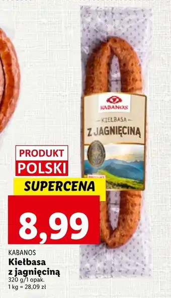 Lidl KABANOS Kiełbasa z jagnięciną 320g oferta