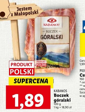 Lidl KABANOS Boczek góralski 100g oferta