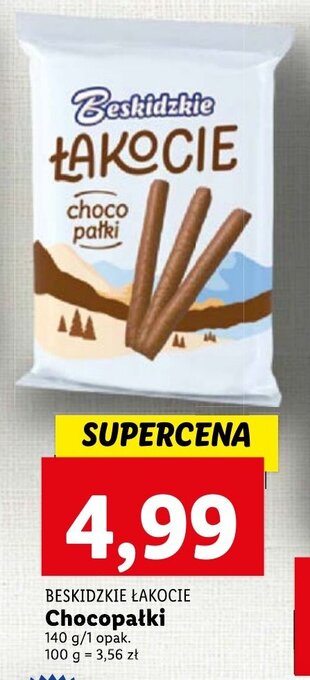 Lidl BESKIDZKIE ŁAKOCIE Chocopałki 140g oferta