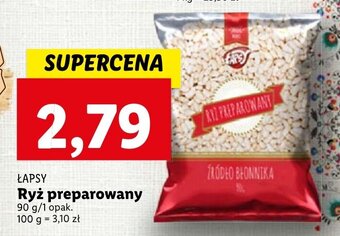 Lidl ŁAPSY Ryż preparowany 90 g oferta
