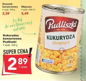 Odido Kukurydza konserwowa Pudliszki 400g oferta