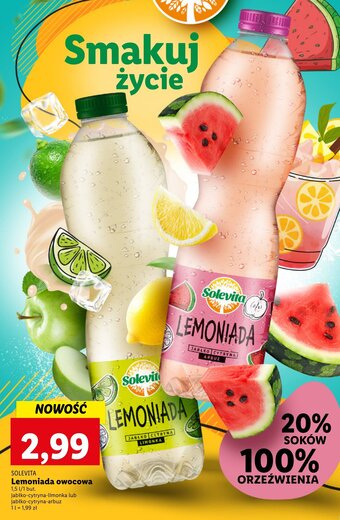 Lidl SOLEVITA Lemoniada owocowa 1,5l oferta