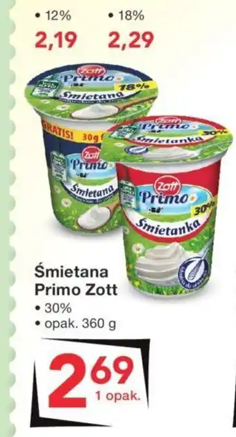 Odido Śmietana Primo Zott 30% 360g oferta