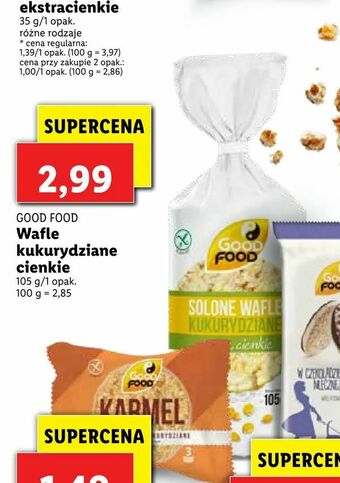 Lidl Wafle kukurydziane cienkie oferta