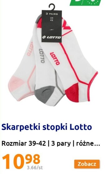 Action Skarpetki stopki Lotto oferta