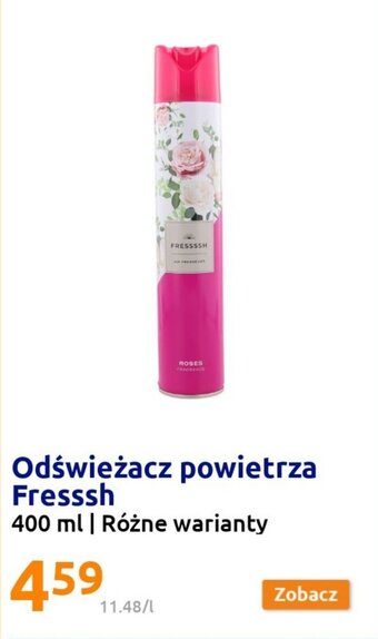 Action Odświeżacz powietrza Fresssh 400ml oferta