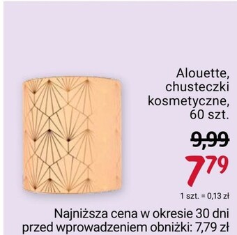 Rossmann Chusteczki higieniczne alouette oferta