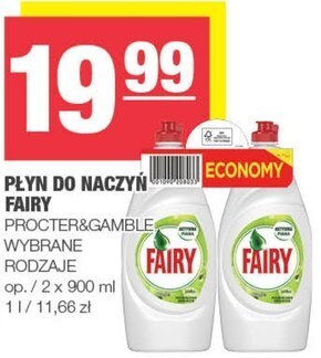 Spar Fairy lemon płyn do mycia naczyń 2x900 ml oferta