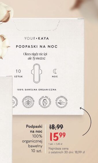 Rossmann Podpaski higieniczne your kaya oferta