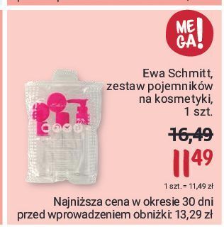Rossmann Zestaw pojemników na kosmetyki ewa schmitt oferta
