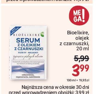 Rossmann Olejek z czarnuszki bioelixire oferta