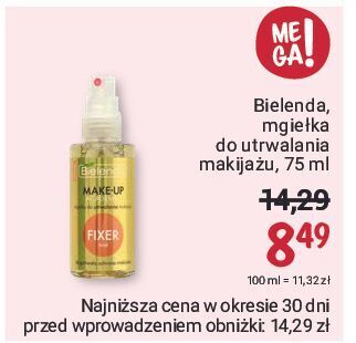 Rossmann Mgiełka do utrwalania makijażu bielenda make-up academie oferta