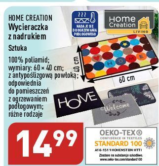ALDI Wycieraczka z nadrukiem 60 x 40 cm home creation oferta