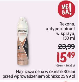 Rossmann Antyperspirant maximum protection extra strong rexona invisible oferta