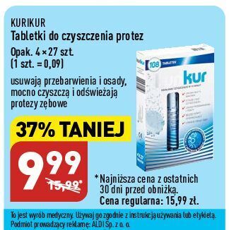 ALDI Tabletki do czyszczenia protez kurikur oferta