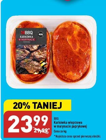 ALDI Karkówka w plastrach marynacie paprykowej bbq oferta