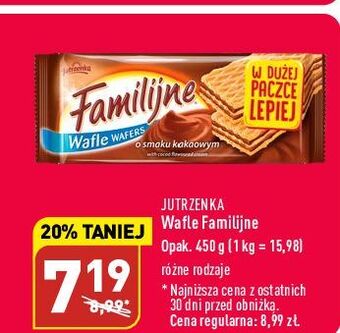 ALDI Wafle kakaowe jutrzenka familijne oferta
