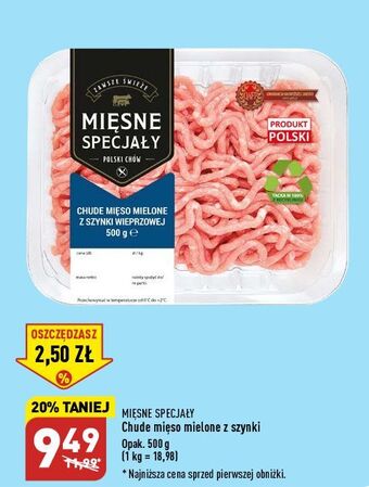 ALDI Mięso mielone z szynki mięsne specjały zawsze świeże (aldi) oferta