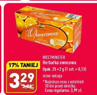 ALDI Herbata owocowa pomarańczowa westminister oferta