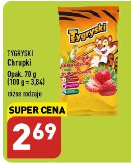 ALDI Chrupki kukurydziane truskawkowe tygryski oferta