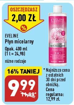 ALDI Płyn micelarny łagodzący z ekstraktem peonii eveline organic oferta