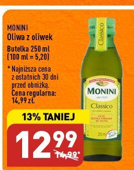 ALDI Oliwa z oliwek extra vergine monini classico oferta