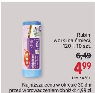 Rossmann Worki na śmieci 120 l rubin oferta