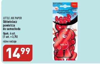 ALDI Odświeżacz do samochodu cherry little joe paper oferta