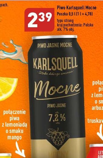 ALDI Piwo karlsquell mocne oferta