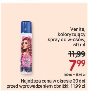Rossmann Spray koloryzujący do włosów venita 1-day color oferta