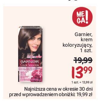 Rossmann Farba do włosów 3.0 prestiżowy ciemny brąz garnier color sensation oferta