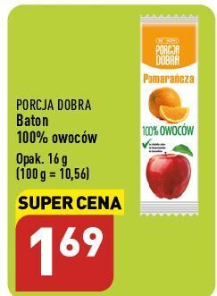 ALDI Baton pomarańcza be now! porcja dobra oferta
