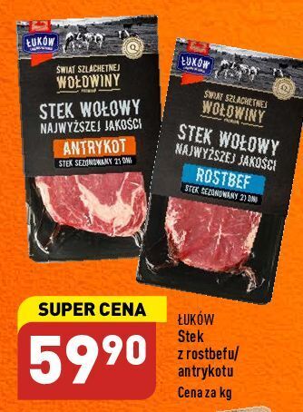 ALDI Stek wołowy z rostbefu bez kości łuków oferta