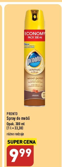 ALDI Spray do mebli classic pronto wood oferta