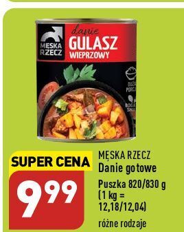 ALDI Gulasz wieprzowy stoczek męska rzecz oferta