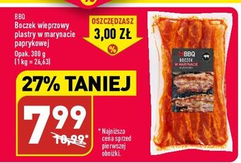 ALDI Boczek wieprzowy w marynacie bbq oferta