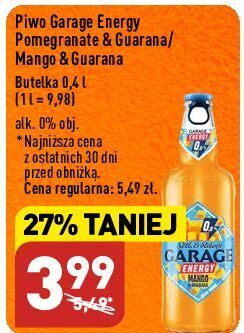 ALDI Piwo garage energy granat oferta