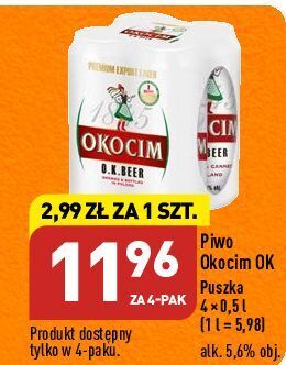 ALDI Piwo okocim o.k. beer oferta