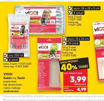 Kaufland Kubki papierowe 250 ml vigo! oferta
