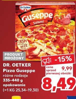 Kaufland Pizza z salami dr. oetker guseppe oferta