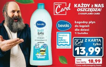 Kaufland Łagodny płyn do kąpieli bevola baby oferta