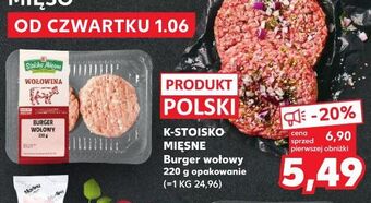 Kaufland Burger wołowy stoisko mięsne oferta