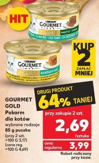 Kaufland Karma dla kota królik purina gourmet gold oferta