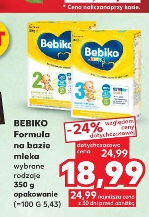 Kaufland Mleko 3 bebiko junior oferta