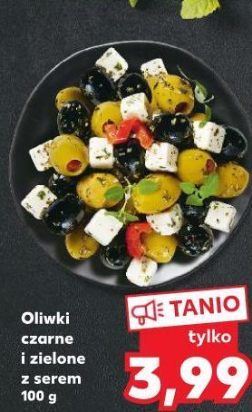 Kaufland Oliwki czarne i zielone z serem feta oferta