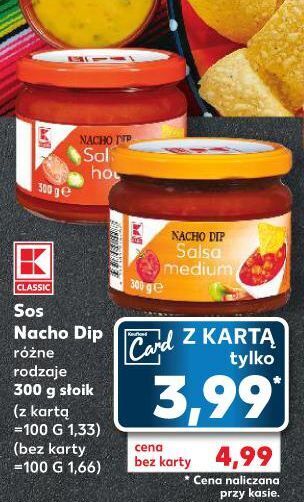 Kaufland Sos nacho salsa hot k-classic oferta