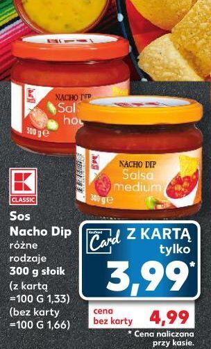 Kaufland Sos nacho salsa medium k-classic oferta