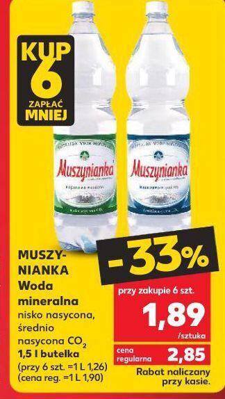 Kaufland Woda gazowana muszynianka oferta
