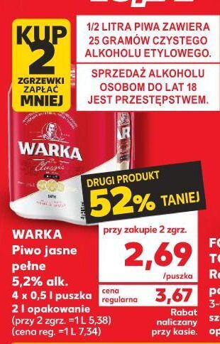 Kaufland Piwo warka oferta