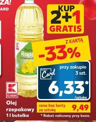 Kaufland Olej rzepakowy k-classic oferta